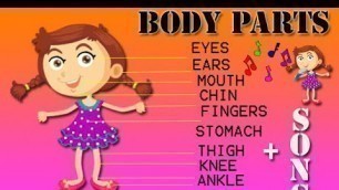 'Easy way to learn body parts + Body parts song for kids [ENGLISH]'
