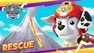 'PAW Patrol Save Monkey Family from Volcano | PAW Patrol | Cartoon and Game Rescue Episode for Kids'