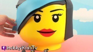 'GIANT Play-Doh Lego Movie Head WyldStyle Makeover! HobbyKidsTVx'
