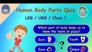 'Body Parts Quiz, Human Body Parts Quiz For Kids, Body Parts Question & Answers, Body Parts, Quiz'