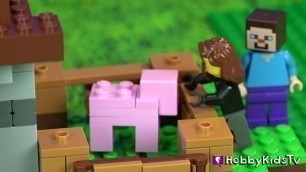 'Lego Minecraft Trixie Meets Steve! Toy Review by HobbyKidsTV'