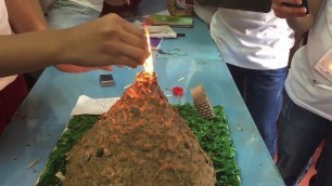 'Pyroclastic Flow Effects of Miniature Volcano Project'