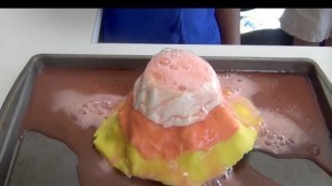 'How To Make A Candy Corn Volcano: Easy Science Experiments For Kids'