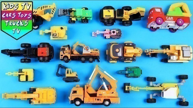 'Learn Construction Vehicle Excavator for Kids  + More Toys Videos'