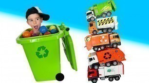 'Min Min Playtime for Kids Video | Garbage Trucks, Blippi Toy, Lawn Mower, Police Cars, Construction'