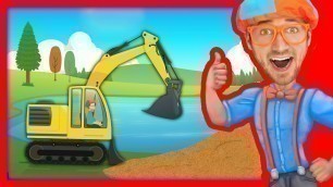 'Construction Vehicles for Kids with Blippi | The Excavator Song'