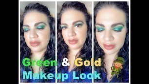 'GREEN & GOLD EYES | ST. PATRICK\'S DAY MAKEUP LOOK'