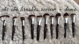 'chi chi brushes review + demo'