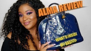 'LOUIS VUITTON ALMA PM REVIEW & WHAT\'S IN MY BAG | Chi.Chi.Luxe'