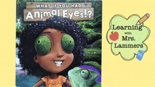 'What If You Had Animal Eyes? Science Animal Adaptations Read Aloud'