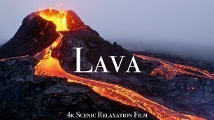 'Volcano & Lava 4K - Scenic Relaxation Film With Calming Music'