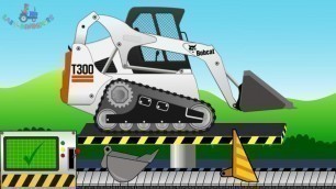 'Bulldozer Mini Bobcat T300 | Construction Vehicles | Toy Factory | Kids Video | Pojazdy - Budowa'
