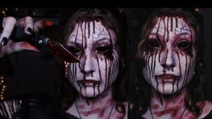 'bloody mary/carrie inspired makeup tutorial'