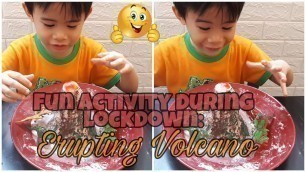 'Model of Volcanic Eruption | Kids Simple Experiment'