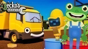 'Learn at the Construction Site｜Gecko\'s Garage｜Truck Cartoon For Kids｜Educational Videos For Toddlers'