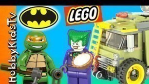 'TMNT Lego Party Wagon Build! Batman + Joker HobbyKidsTV'