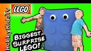 'GIANT LEGO Brick! By HobbyKidsTV'