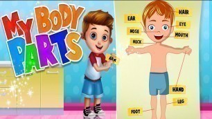 'Parts of the Body for Kindergarten, Anatomy for Kids, Body Parts Name'