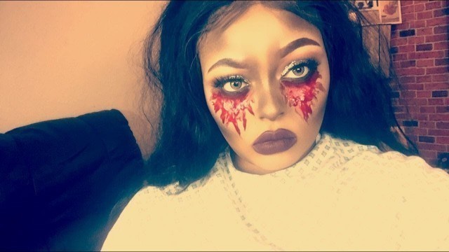 'Quick Halloween Makeup Tutorial For Beginners | Bloody Mary | FacedByTiffanie'