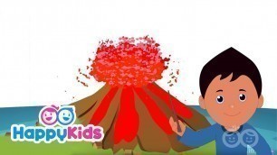 'Volcano - Learning Songs Collection For Kids And Children | Happy Kids'