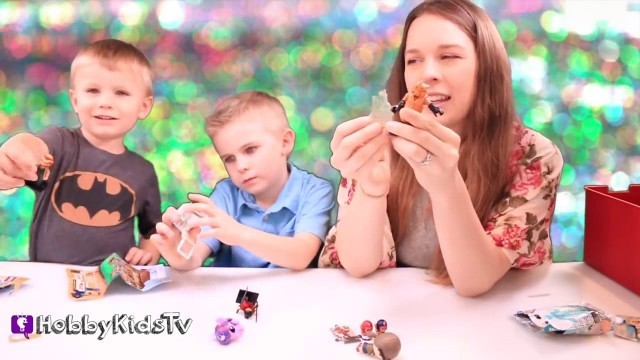'LOTS of Surprise Toys! LEGO, Superhero Blind Boxes + Kinder Chocolate Surprise Eggs by HobbyKidsTV'