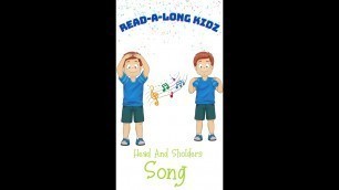 'Read Aloud Books For Kids - Learn ABC Of Body Parts With Head And Shoulders Song @read-a-longkidz'