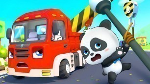 'Construction Vehicles Rescue Team | Cars for Kids | Fire Truck, Police Truck | Kids Songs | BabyBus'