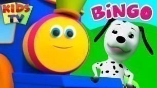 'Bingo Song with Lyrics Nursery Rhymes | Bob The Train | Cartoon Videos - Kids TV'
