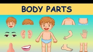 'Learn Body parts, Body Parts, Body Parts For Kids, Parts of body with Spellings, Body Parts Name.'