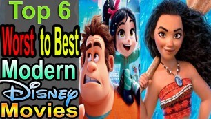 6 Worst to Best Modern Disney Movies (2016-2019 Animated)