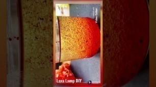 'Kids science -how to make lava / volcano lamp at using baking soda/ diy lava lamp #shorts'