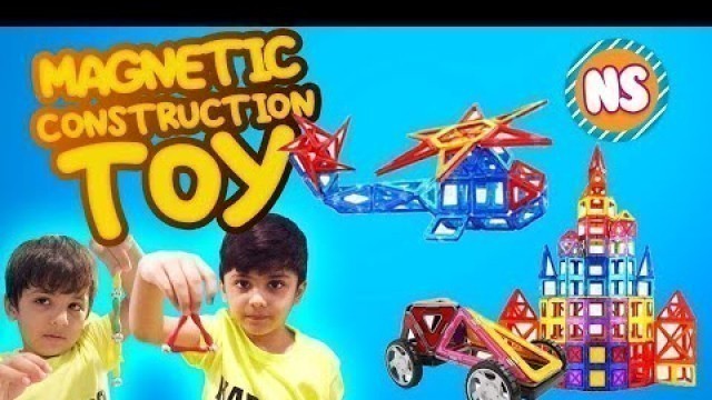 'How to play with Magnetic Construction Toy video for Kids'