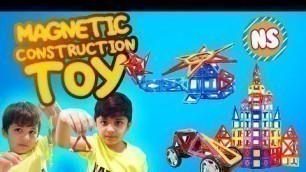 'How to play with Magnetic Construction Toy video for Kids'