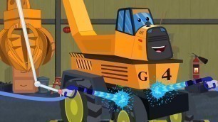 'Grab Crane, Construction Cartoon Video For Kids'