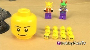 'GOO GAS Part 2! JOKER Makes Giant LEGO Heads + Traps BATMAN HobbyKidsTV'