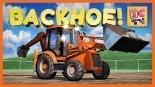 'Learn About a Backhoe | Construction Vehicles for Children'