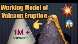 'How to make working Model of Volcano Eruption/science project for school exhibition/kansal Creation'