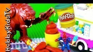 'Ice Cream Machine! Spiderman + Emmet LEGO Movie Kit 70804 HobbyKidsTV'