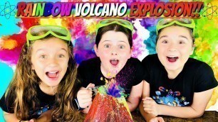 'Make A RAINBOW Volcano EXPLOSION!!  (Coolest Rainbow Volcano EVER!!!)'