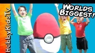 'Giant Pokemon Themed Surprise Egg by HobbyKidsTV'