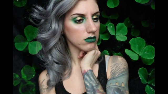 'St Patrick\'s Day | Green & Gold Makeup Tutorial'