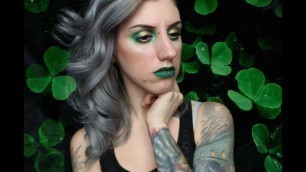 'St Patrick\'s Day | Green & Gold Makeup Tutorial'
