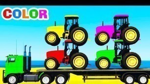 'tractor Lawn mower videos for kids// tractor Kid cutting grass video'