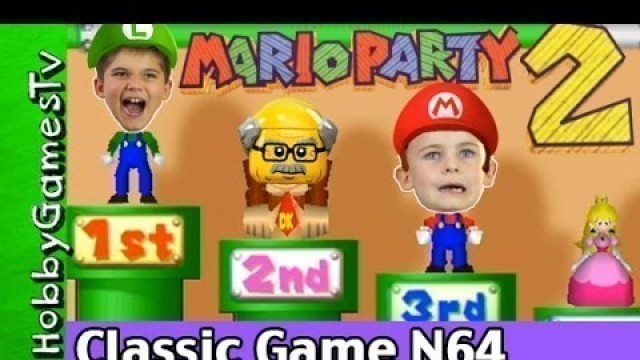 'Mario Party 2 Classic Nintendo Video Game Gameplay Fun Old Man Lego Floyd + HobbyKids, HobbyGamesTV'