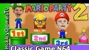 'Mario Party 2 Classic Nintendo Video Game Gameplay Fun Old Man Lego Floyd + HobbyKids, HobbyGamesTV'