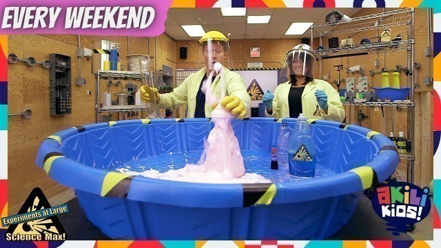 'Science Max: Experiments At Large | Let\'s Make A Volcano! | Akili Kids!'