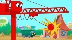 'Wrecking ball Morphle! My Magic Pet Morphle Construction video for kids'
