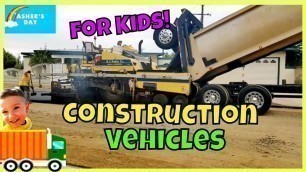 'ROADWORK  (CONSTRUCTION VEHICLES FOR KIDS)  Learn how roads are made'
