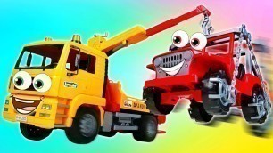 'A tow truck for kids & big construction vehicles for kids - New videos for kids.'