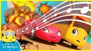'Sing Along to the Erupting Volcano Song! | Go Buster | Baby Cartoons | Kids Videos | ABCs and 123s'